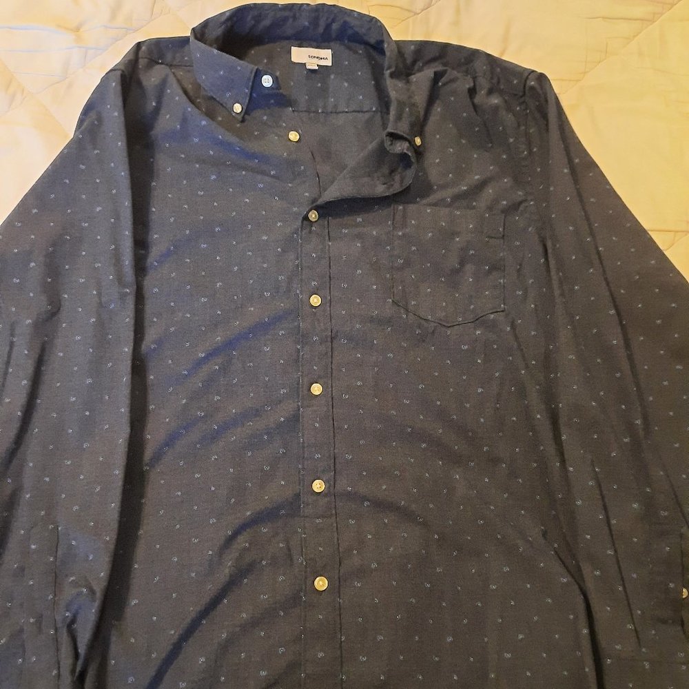 Sonoma, Size XL, Navy Blue with flower print